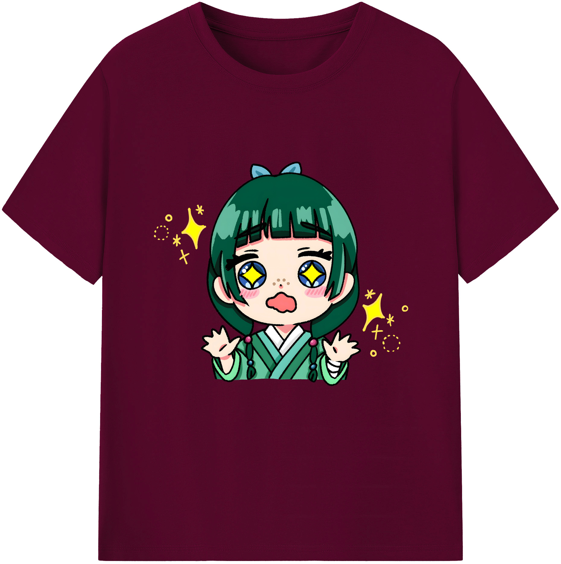 （画像用） 薬屋のひとりごと The Apothecary Diaries レディースカジュアルプリントTシャツ（綿100％）
